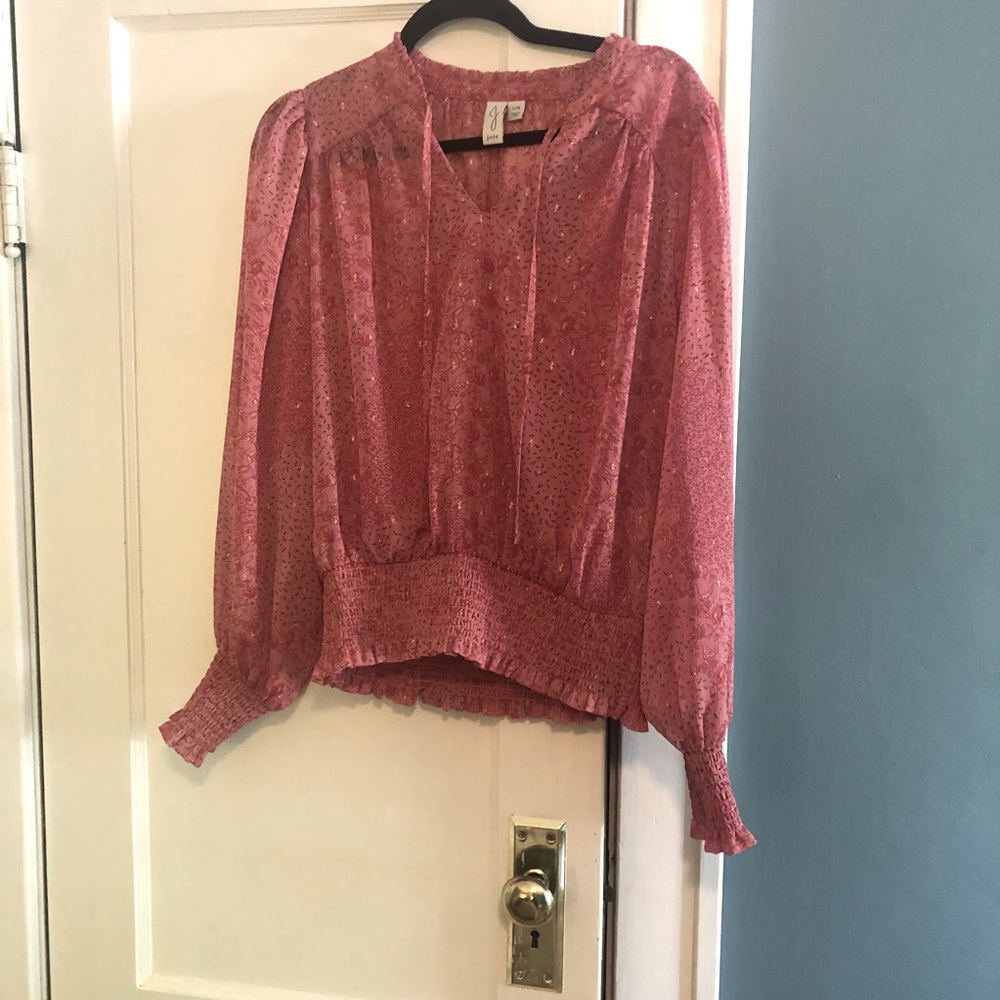 Joie pink blouse- Size L- never worn!